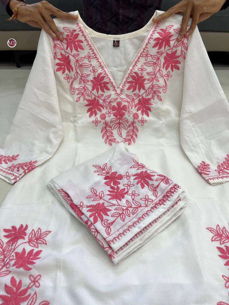 SPECIAL LILAN FULL EMBROIDERY KURTI SET