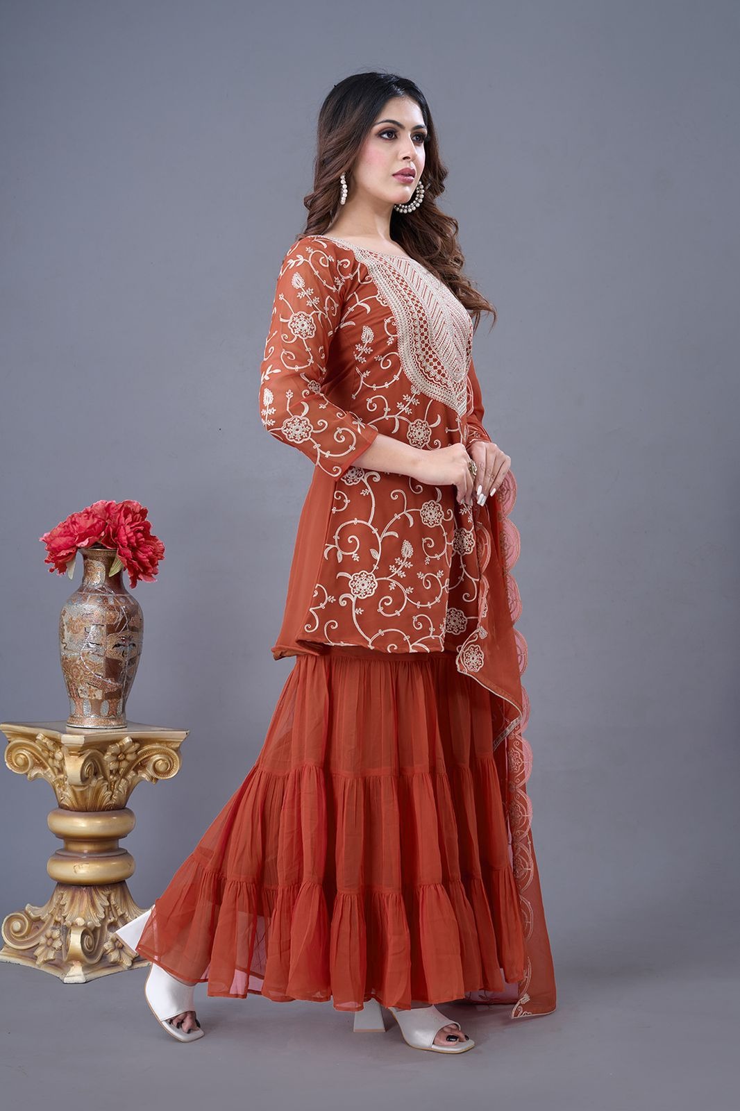 Wedding Special Most Trending Georgette Sharara Dress