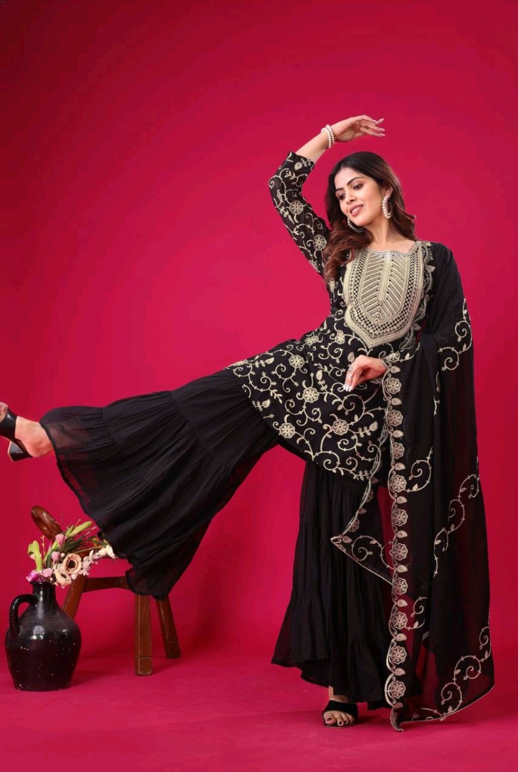 Wedding Special Most Trending Georgette Sharara Dress