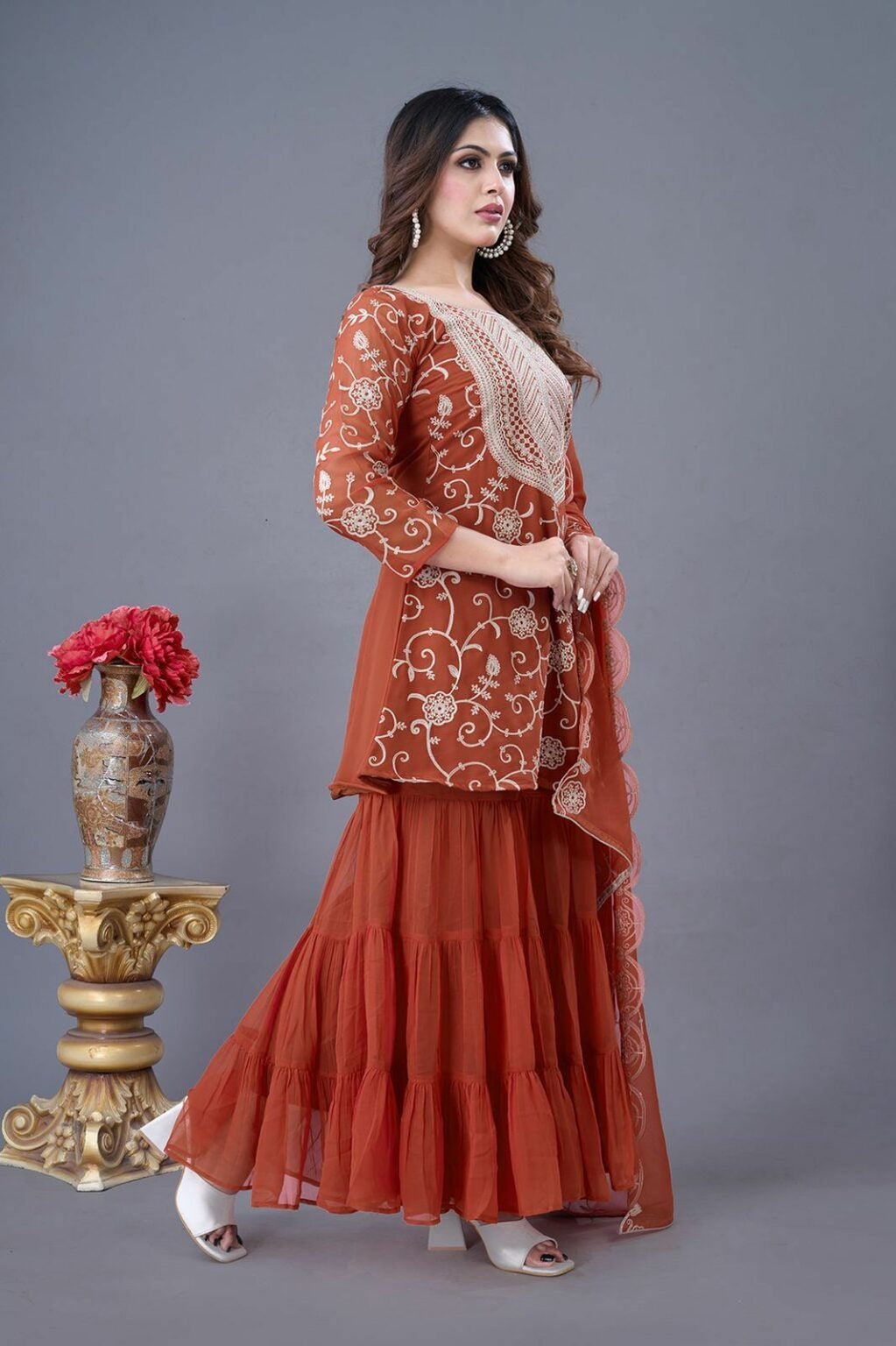 Wedding Special Most Trending Georgette Sharara Dress