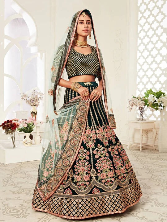 Most Attractive Bridal Special Embroidery lehenga Choli
