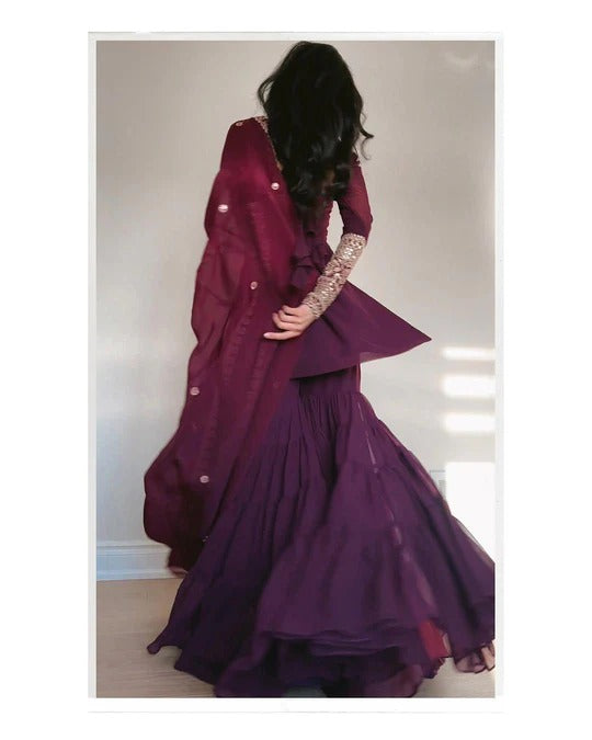 Most Trending Festival Special Party Wear Sharara Dress