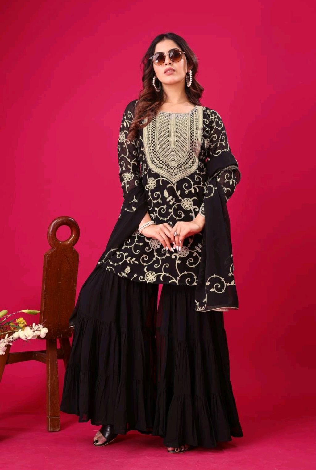 Wedding Special Most Trending Georgette Sharara Dress