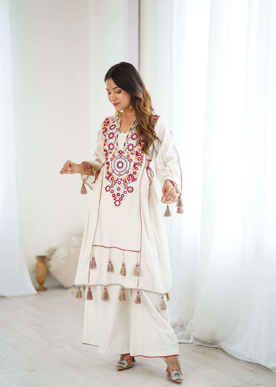 2-Piece Stylish Ensemble: Includes a well-fitted top and coordinated bottom