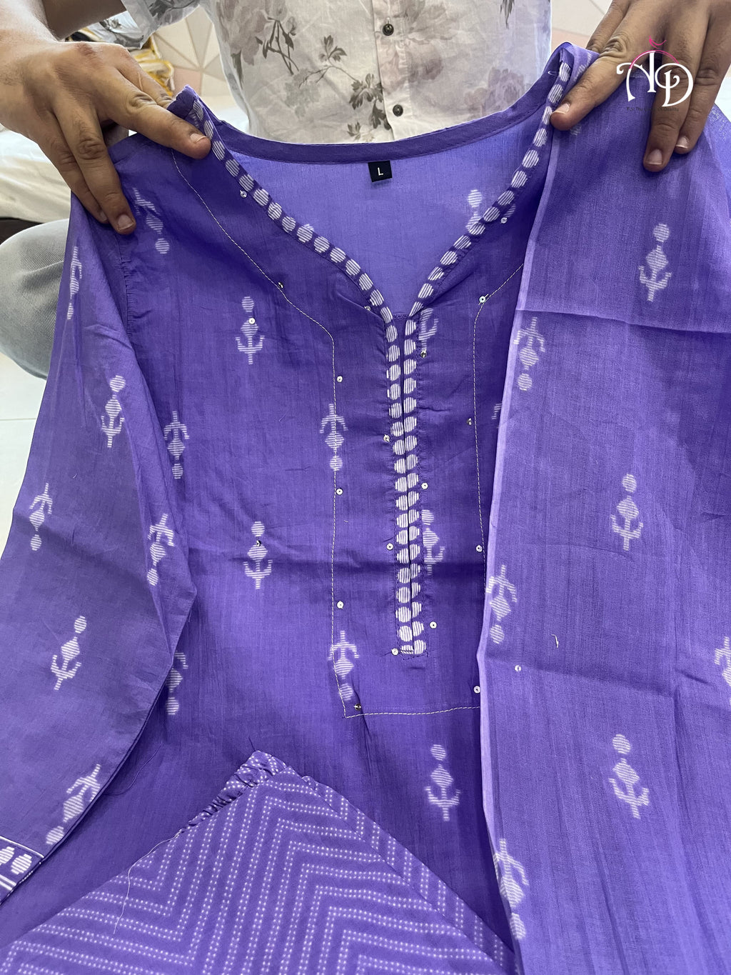 LAVENDER COTTON SUIT