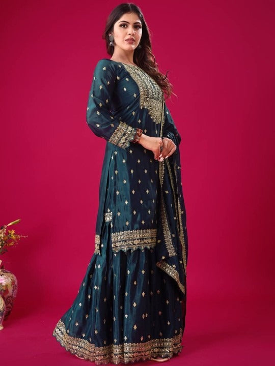 Most Attractive Wedding Special Party Wear Sharara Dress