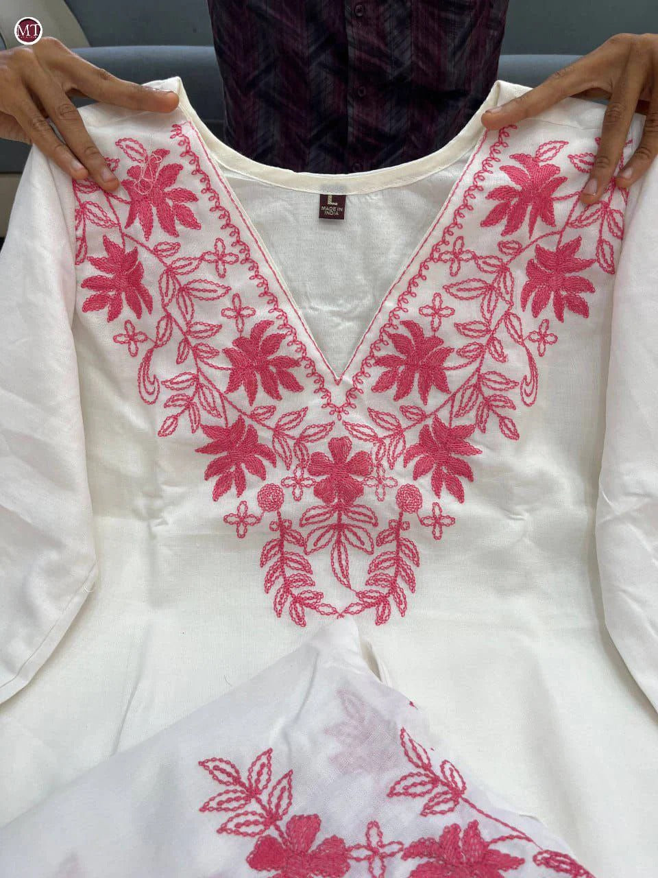 SPECIAL LILAN FULL EMBROIDERY KURTI SET