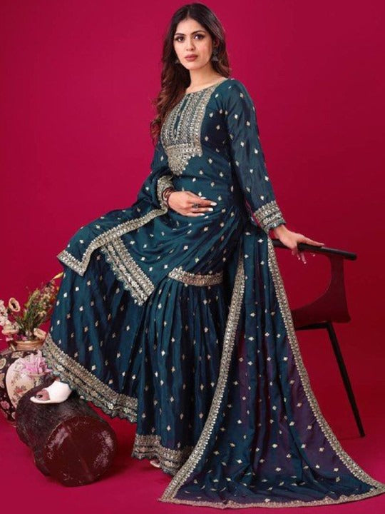 Most Attractive Wedding Special Party Wear Sharara Dress