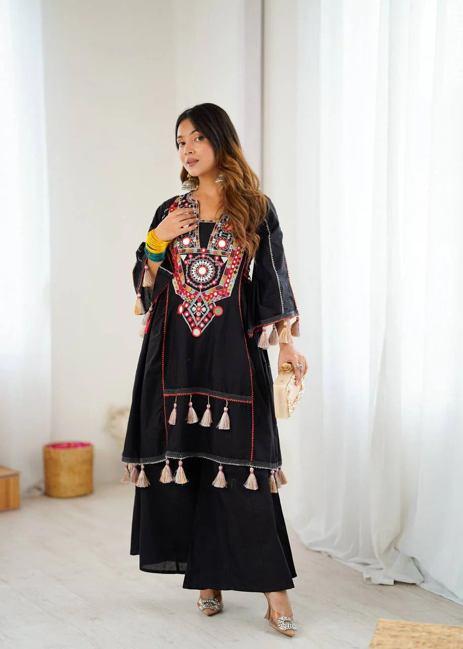 2-Piece Stylish Ensemble: Includes a well-fitted top and coordinated bottom