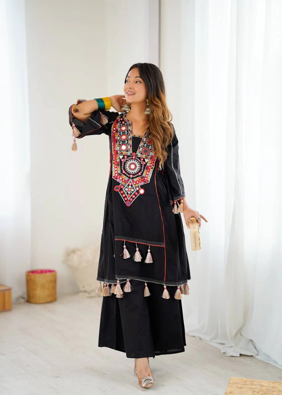 2-Piece Stylish Ensemble: Includes a well-fitted top and coordinated bottom