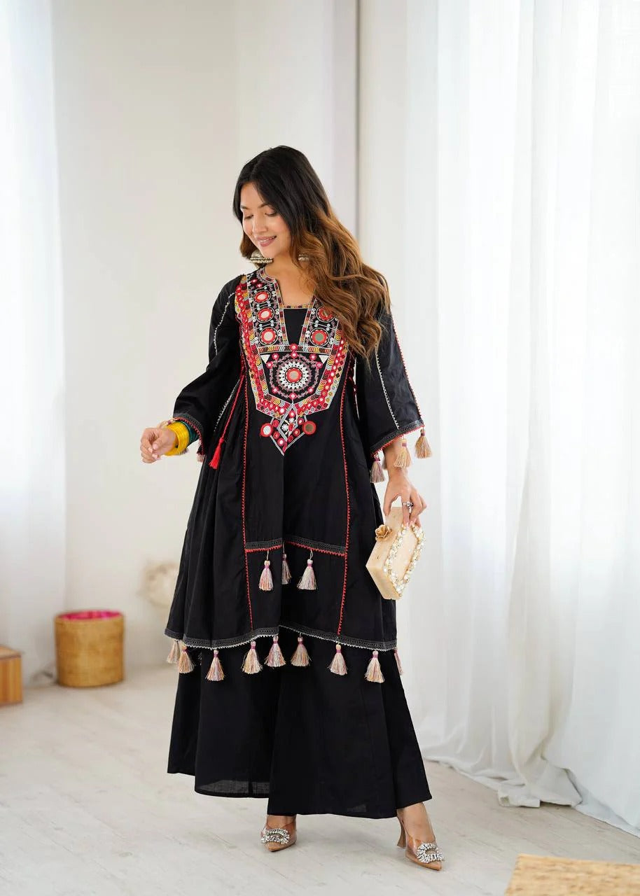 2-Piece Stylish Ensemble: Includes a well-fitted top and coordinated bottom