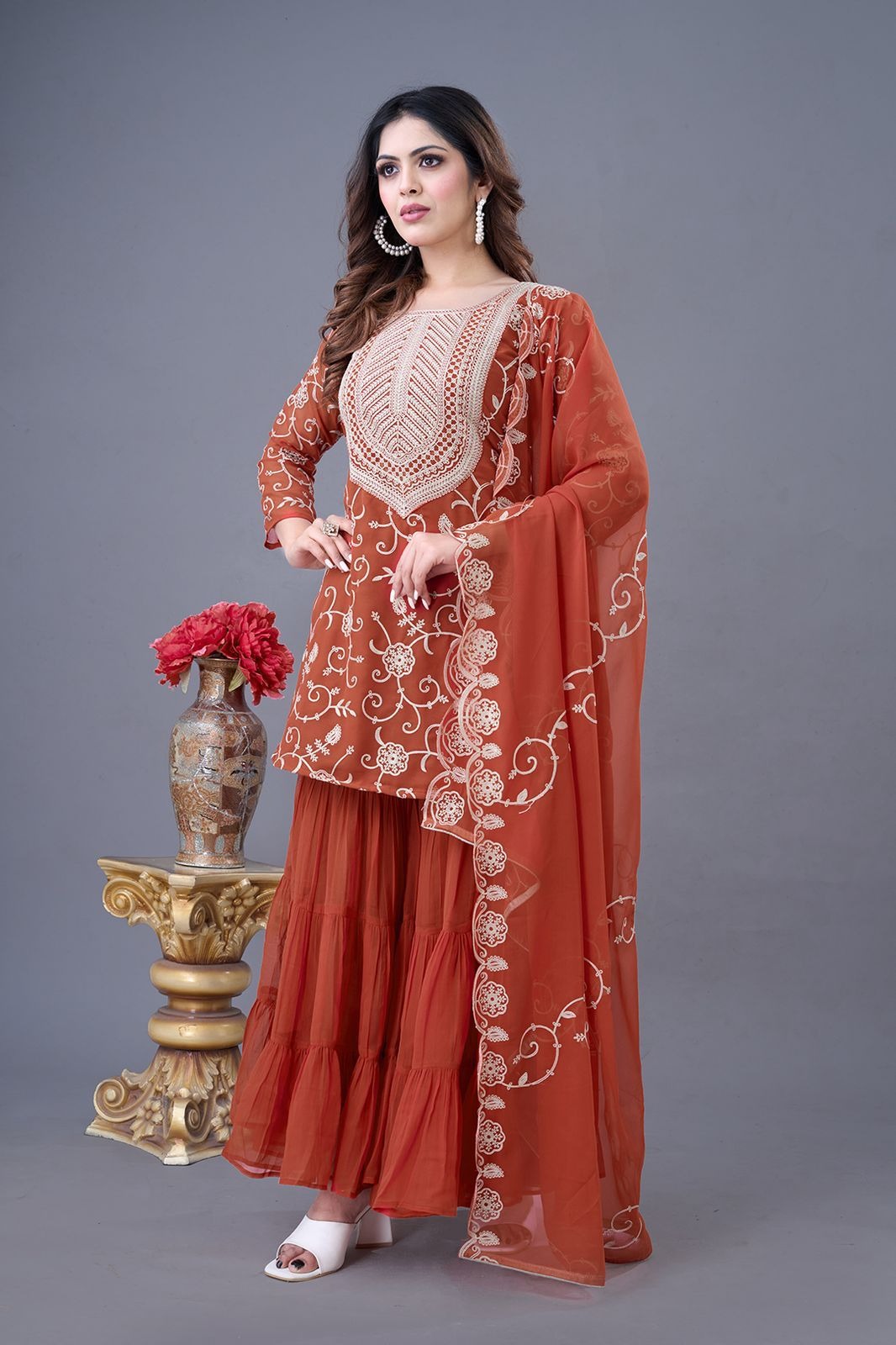 Wedding Special Most Trending Georgette Sharara Dress