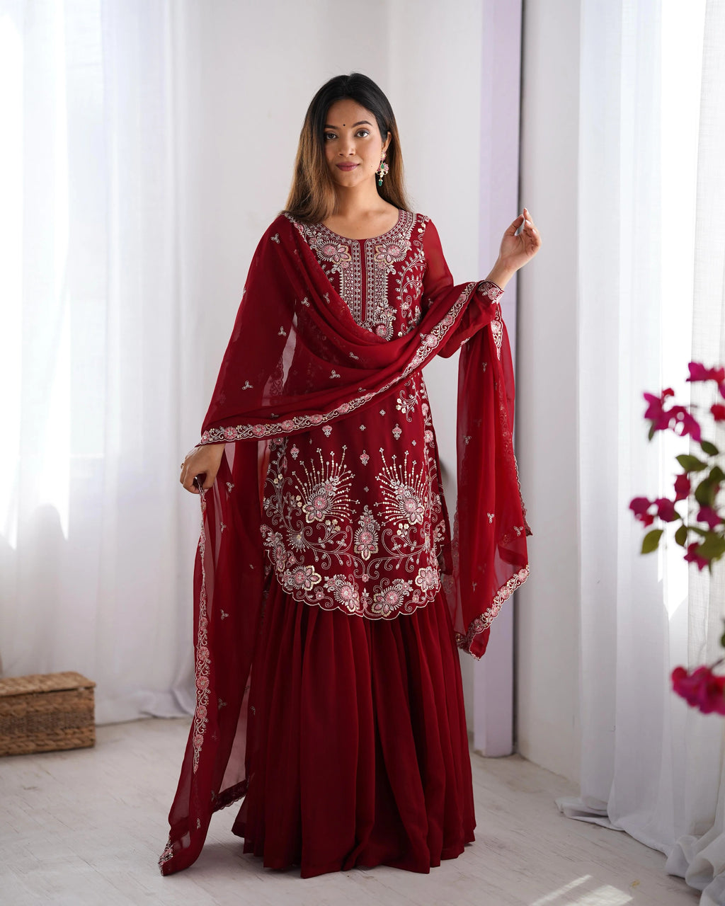 Buy Beautiful Maroon Festive Special Trending Anarkali Suit