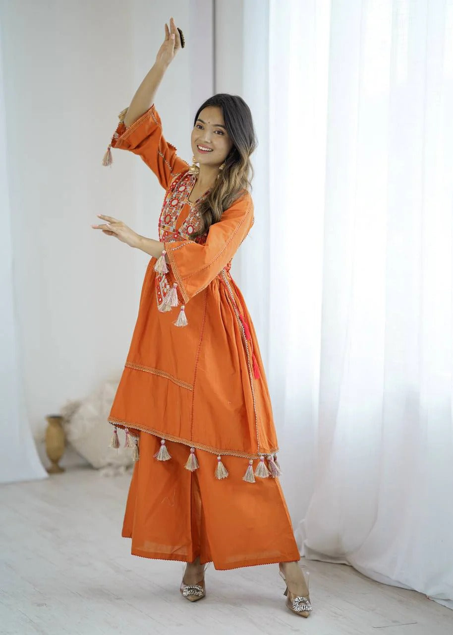 2-Piece Stylish Ensemble: Includes a well-fitted top and coordinated bottom