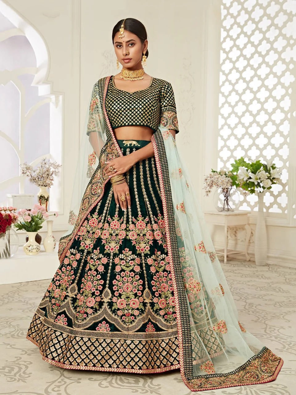 Most Attractive Bridal Special Embroidery lehenga Choli