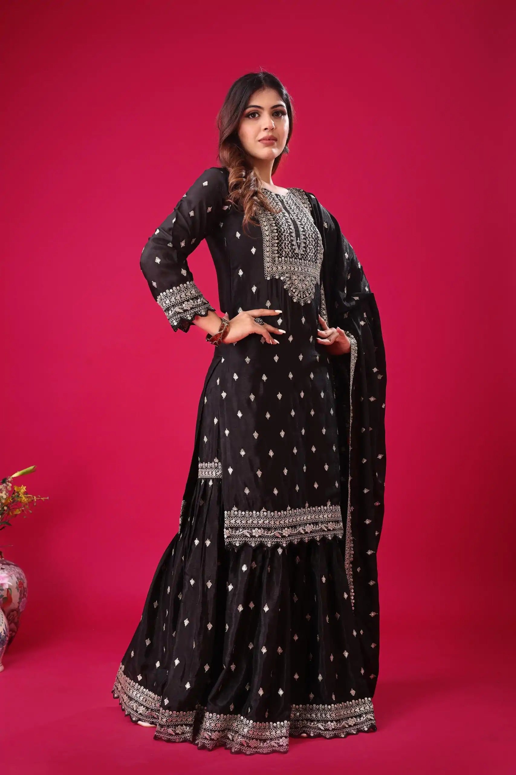 Most Attractive Wedding Special Party Wear Sharara Dress