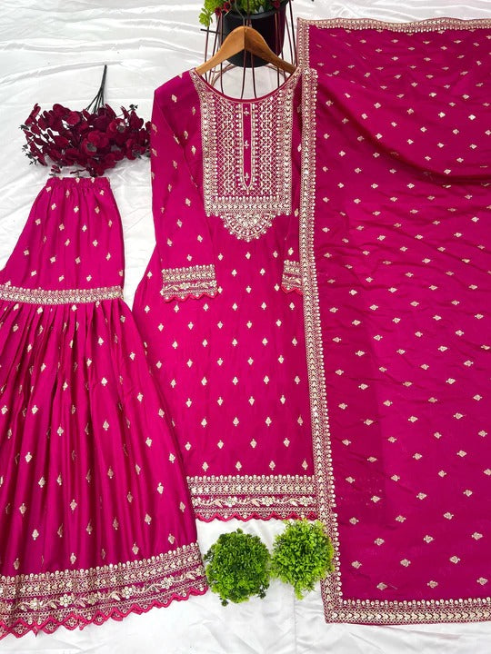 Most Attractive Wedding Special Party Wear Sharara Dress