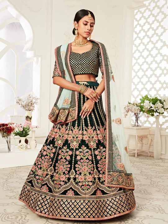 Most Attractive Bridal Special Embroidery lehenga Choli