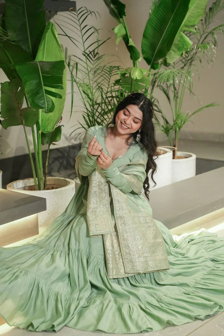 Festive Special Most Attractive Party Wear Anarkali Gown