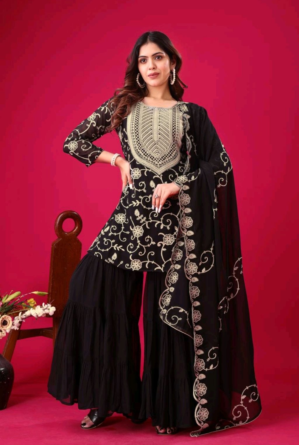Wedding Special Most Trending Georgette Sharara Dress