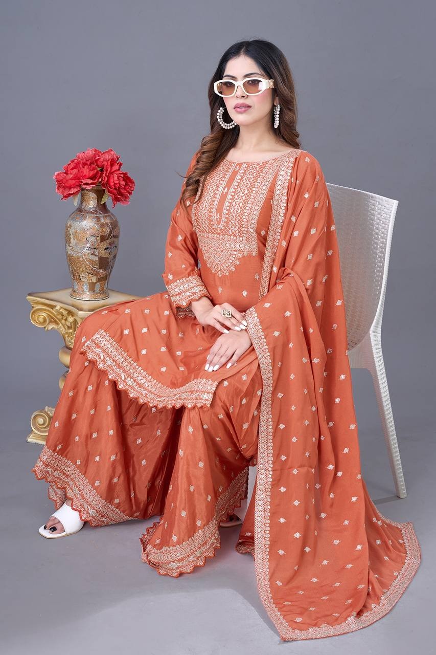 Most Attractive Wedding Special Party Wear Sharara Dress