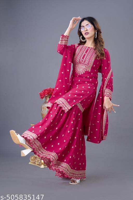 Most Attractive Wedding Special Party Wear Sharara Dress