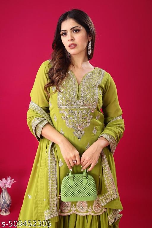 Festive Special Most Trending Party Wear Designer Sharara Dress