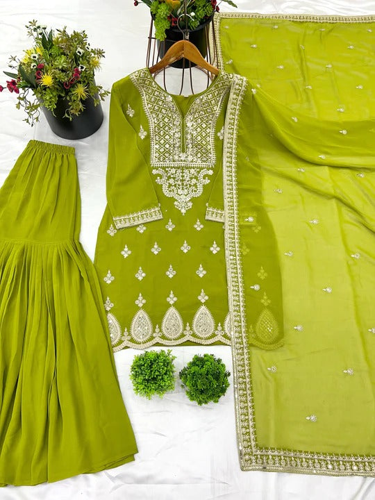Festive Special Most Trending Party Wear Designer Sharara Dress