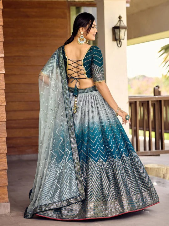 New Trending Multi Color Wedding Special Lehenga Choli