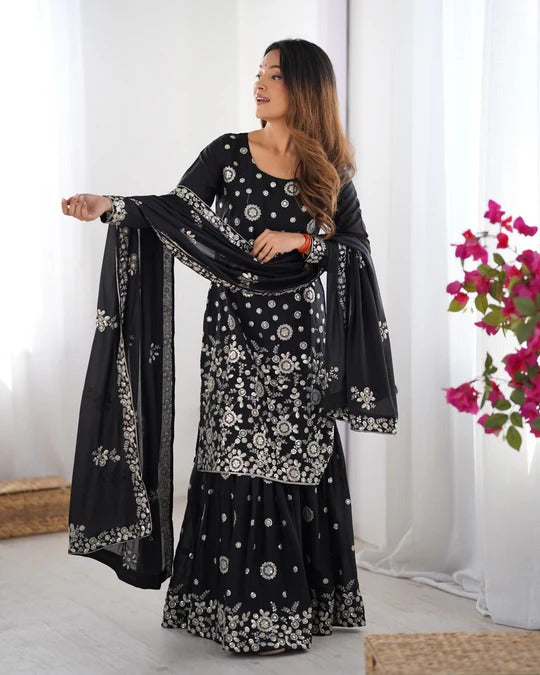 Most Trending Festive Special Party Wear Designer Sharara Suit