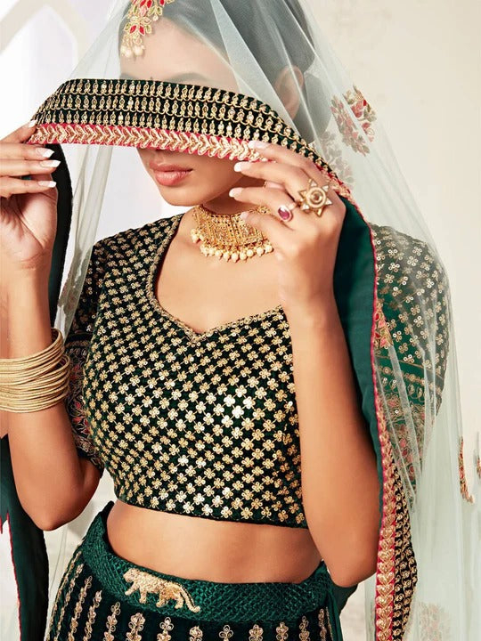 Most Attractive Bridal Special Embroidery lehenga Choli