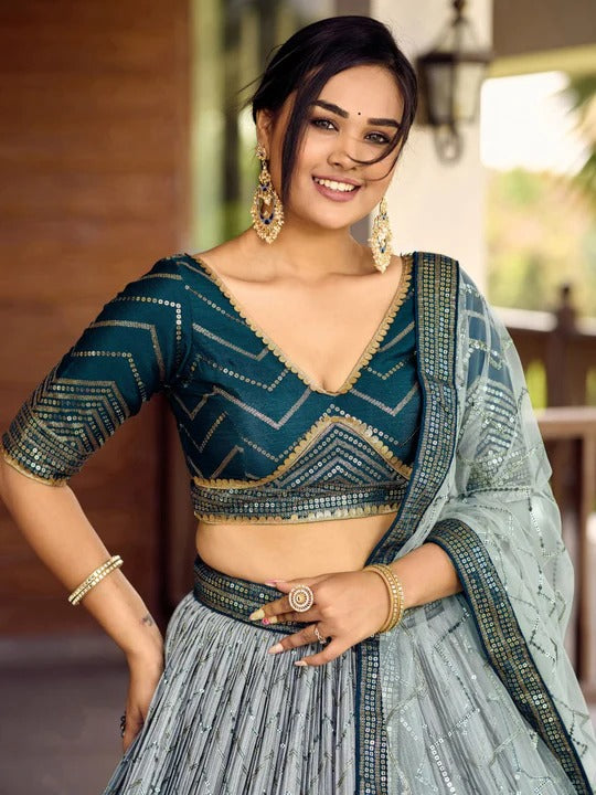 New Trending Multi Color Wedding Special Lehenga Choli