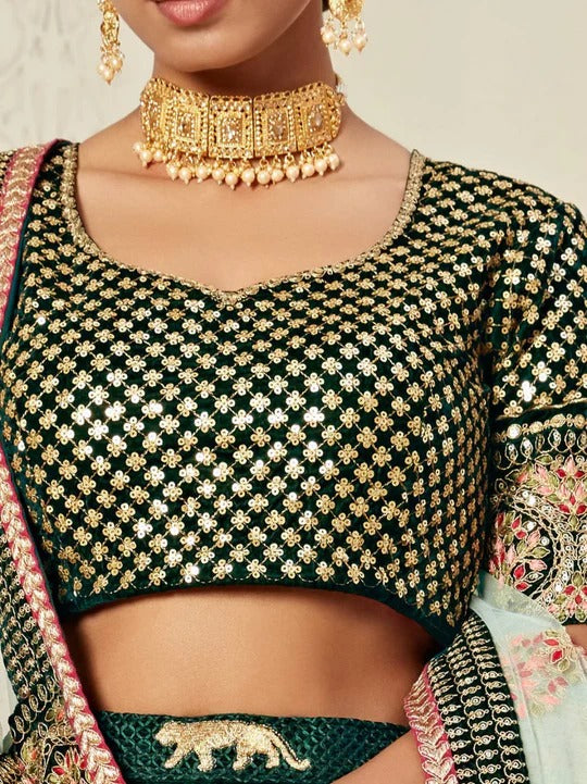 Most Attractive Bridal Special Embroidery lehenga Choli