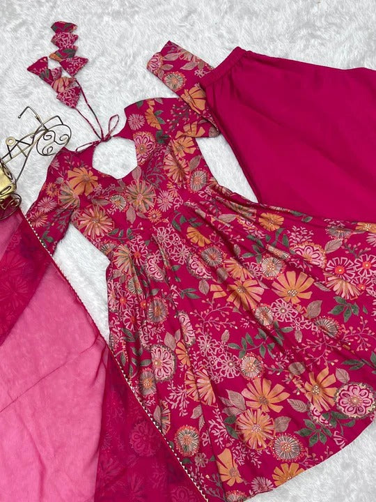 Buy Beautiful Color Digital Printed Plazo Suit