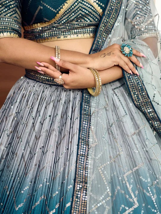 New Trending Multi Color Wedding Special Lehenga Choli