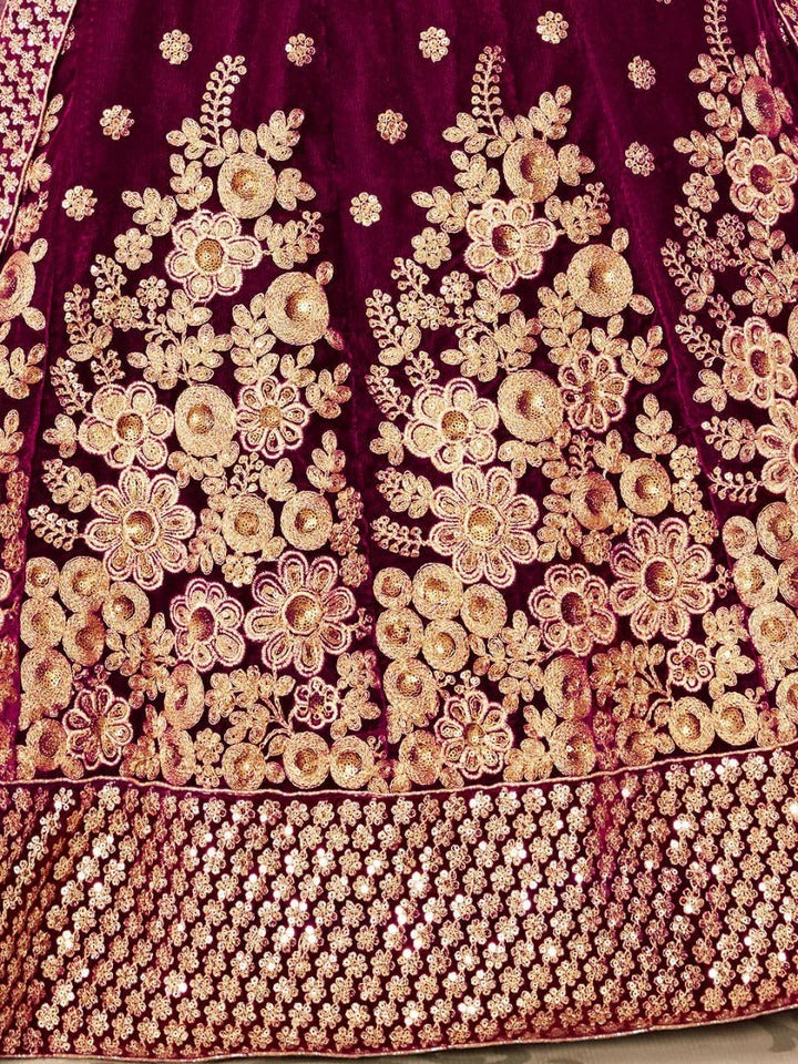 Wedding Special Purple Bridal Lehenga