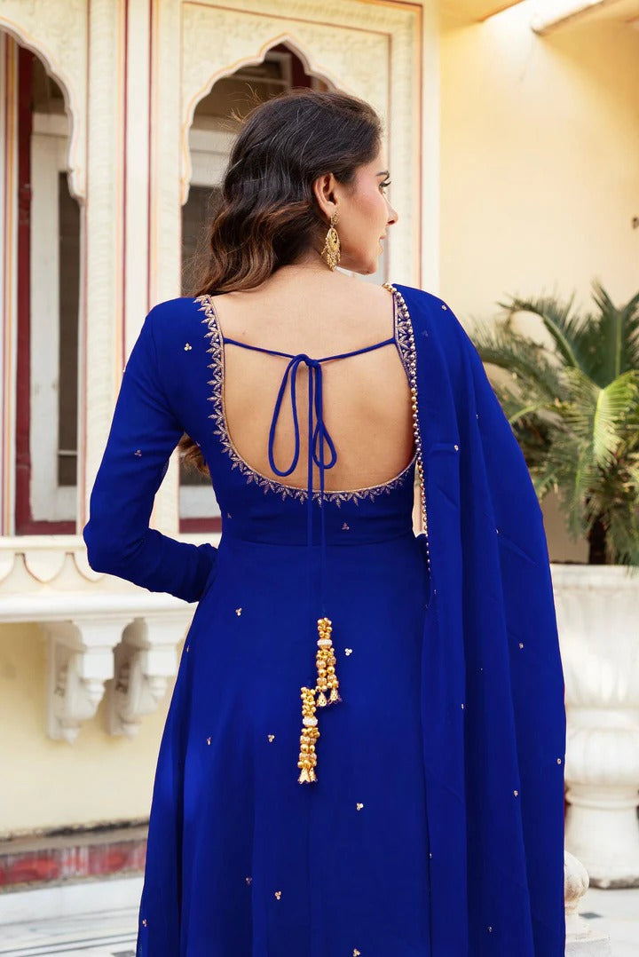 Most Trending Festive Special Fully Flair Red Color Anarkali Suit