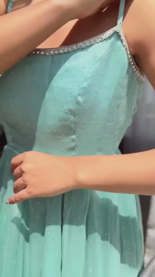 FLAIR KALI PATTERN AND CANVAS PATTA WITH DUPPTA SET