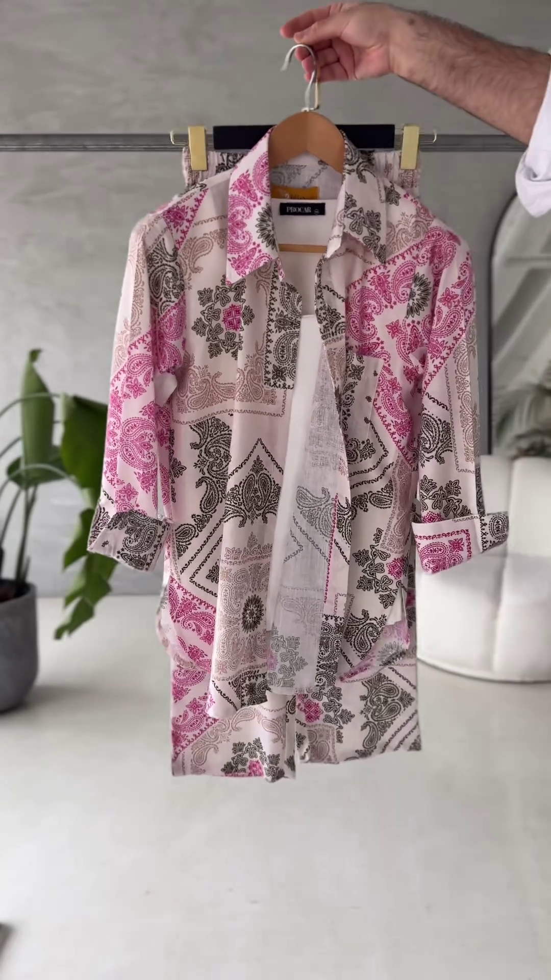 Matching Top and bottom set Cotton Flex Co-ord Set